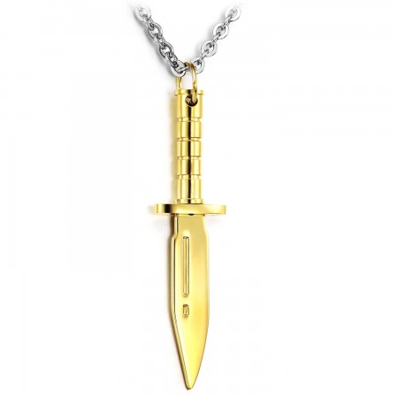 Complete in Specifications Golden Titanium Necklace 
