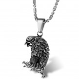 The Queen of Quality Eagle Shape Titanium Necklace