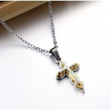 High Quality Female Cross Titanium Necklace 