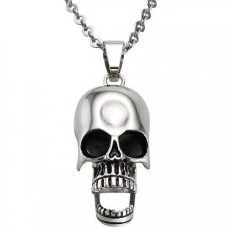 Stable Quality Skull Titanium Necklace 