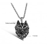 Complete in Specifications Male the Wolf Totem Titanium Necklace