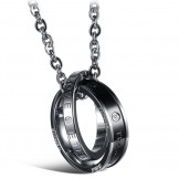 Reliable Reputation Concise Titanium Necklace For Lovers 