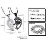 The Queen of Quality Sweetheart Titanium Necklace For Lovers 