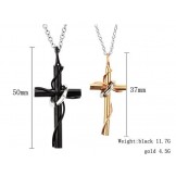 Excellent Quality Cross Titanium Necklace For Lovers 
