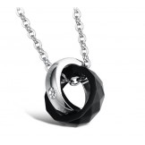 Dependable Performance Titanium Necklace For Lovers With Rhinestone