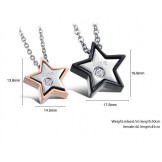 Durable in Use Sweetheart Titanium Necklace For Lovers 