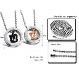 Wide Varieties Crown Titanium Necklace For Lovers 