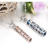 Quality and Quantity Assured Hollow Titanium Necklace For Lovers 