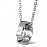 The Queen of Quality Concise Titanium Necklace For Lovers 