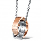 The Queen of Quality Concise Titanium Necklace For Lovers 