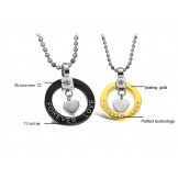 Wide Varieties Sweetheart Titanium Necklace For Lovers 