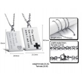 Superior Quality Concise Titanium Necklace For Lovers 