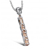 Stable Quality Hollow Titanium Necklace For Lovers 