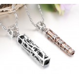 Stable Quality Hollow Titanium Necklace For Lovers 