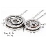 High Quality Tricyclic Titanium Necklace For Lovers 