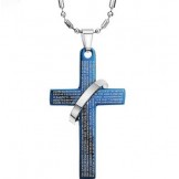 The Queen of Quality Cross Titanium Necklace For Lovers 