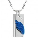 Well-known for Its Fine Quality Wing Shape Titanium Necklace For Lovers 