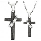 High Quality Cross Titanium Necklace For Lovers 