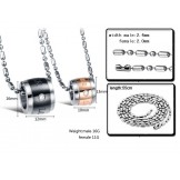 Dependable Performance Endless Love Titanium Necklace For Lovers 