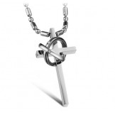 Easy to Use Cross Titanium Necklace For Lovers