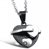 Selling Well all over the World Sweetheart Titanium Necklace For Lovers