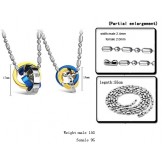 Quality and Quantity Assured Tricyclic Titanium Necklace For Lovers 