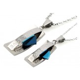 Well-known for Its Fine Quality Corsair Titanium Necklace For Lovers With Diamond