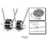 to Enjoy High Reputation at Home and Abroad Titanium Necklace For Lovers With Diamond