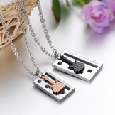 The Queen of Quality Guitar Titanium Necklace For Lovers 
