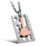 The Queen of Quality Guitar Titanium Necklace For Lovers 