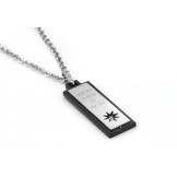 Stable Quality Star Shape Titanium Necklace For Lovers With Rhinestone