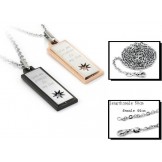 Stable Quality Star Shape Titanium Necklace For Lovers With Rhinestone