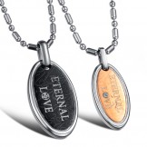 Durable in Use Love Drop Titanium Necklace For Lovers 