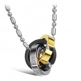 World-wide Renown Tricyclic Titanium Necklace For Lovers With Diamond