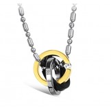 World-wide Renown Tricyclic Titanium Necklace For Lovers With Diamond