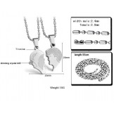 Wide Varieties Titanium Necklace For Lovers 