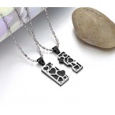 The Queen of Quality Black Titanium Necklace For Lovers 