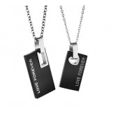 Easy to Use Endless Love Titanium Necklace For Lovers