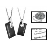 Easy to Use Endless Love Titanium Necklace For Lovers