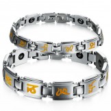 Excellent Quality Health Titanium Bracelet For Lovers 