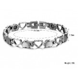 The King of Quantity Hollow Sweetheart Titanium Bracelet For Lovers 