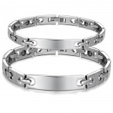 Stable Quality Antifatigue Titanium Bracelet For Lovers 