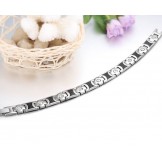 Superior Quality Health Titanium Bracelet For Lovers With Rhinestone