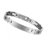 to Enjoy High Reputation at Home and Abroad Titanium Bracelet For Lovers With Diamond