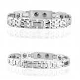 Stable Quality Titanium Lodestone Bracelet For Lovers 