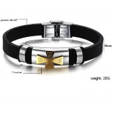 Well-known for Its Fine Quality Male Titanium Silicone Bangle 