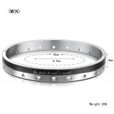 Complete in Specifications Titanium Bangle For Lovers 