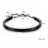 to Have a Long Story Female Sweetheart Titanium Bangle