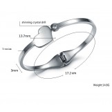 Well-known for Its Fine Quality Female Sweetheart Titanium Bangle 