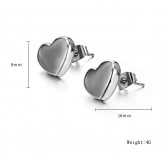 The Queen of Quality Female Sweetheart Titanium Earrings 